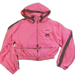 I.AM.GIA Women's Pink and Gray Silver Neptune Reflective Jacket Size Small